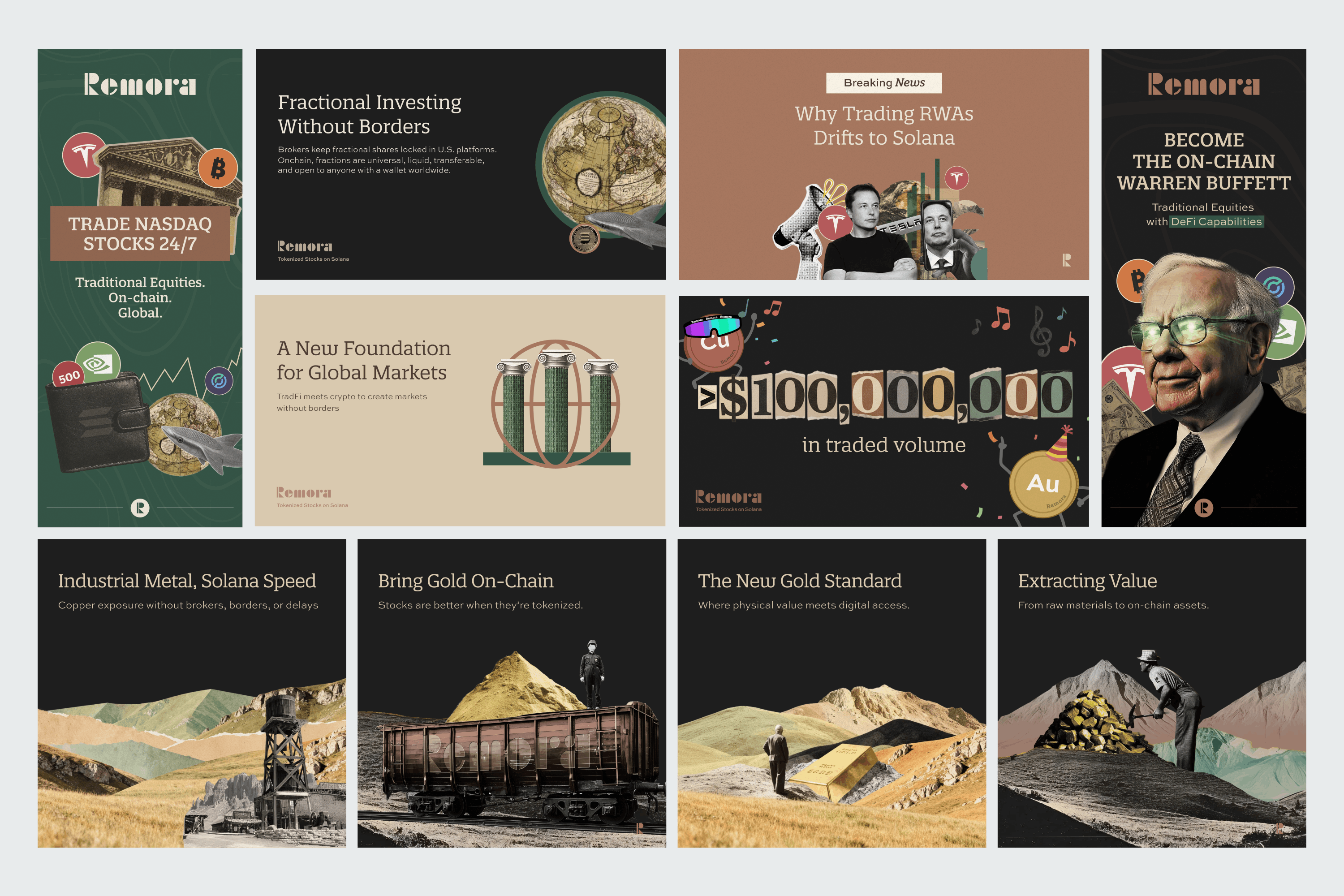 Marketing assets for Remora Markets