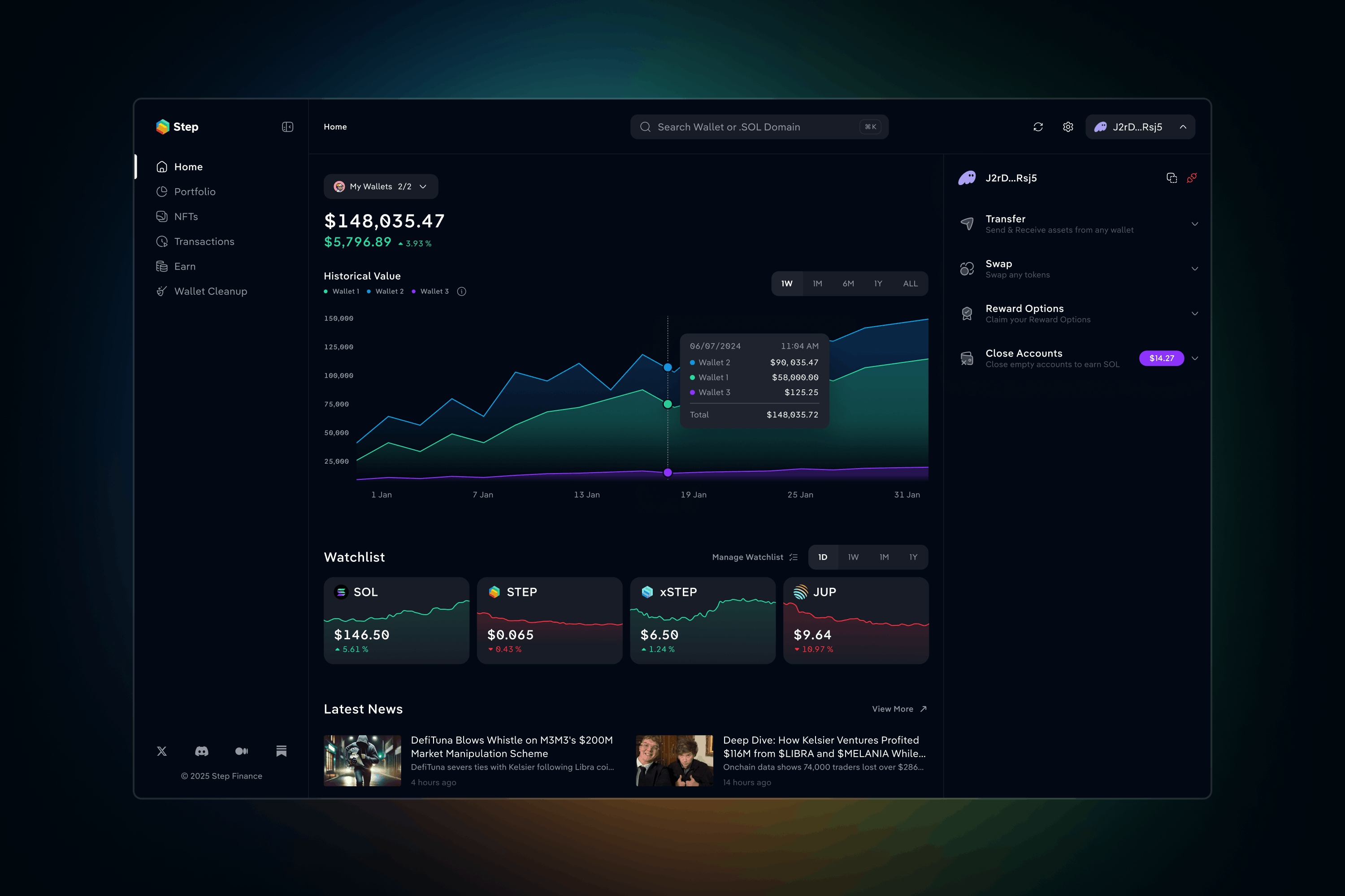 Step Finance design 1